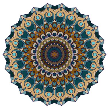 El-çizim süs arka plan üzerinde beyaz kapak izole parlak renkli