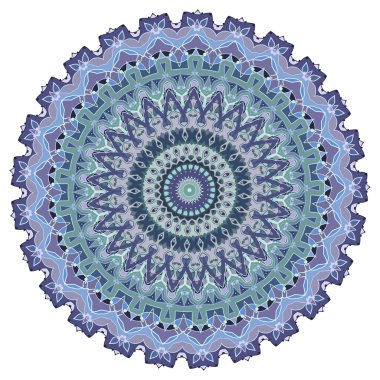 Parlak renkli el-çizim süs tasarlamak vektör yuvarlak arka plan üzerinde beyaz kapak izole