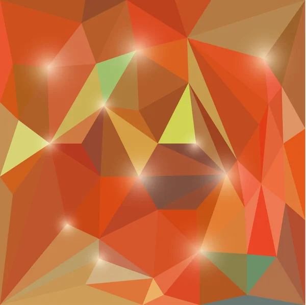 Abstrato colorido brilhante fundo triangular poligonal com luzes brilhantes para uso em design — Vetor de Stock