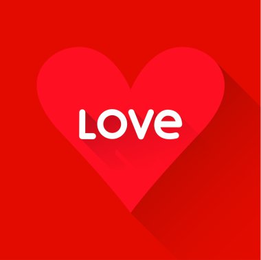 Sevgililer günü veya düğün tebrik kartı için tasarım kullanmak için kırmızı zemin üzerine kalp