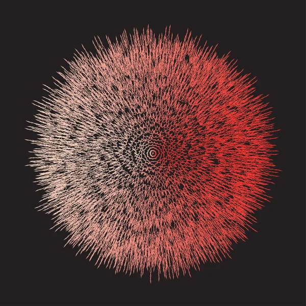 抽象的几何的明亮的 spektral 的红色渐变色背景与断线 — 图库矢量图片