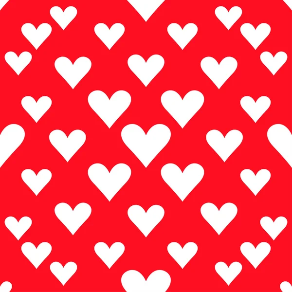Herzen nahtlose Muster Hintergrund für den Einsatz in Design für Valentinstag oder Hochzeit — Stockvektor