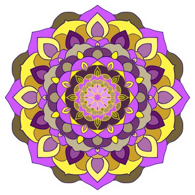 El-çizim süs arka plan parlak renkli