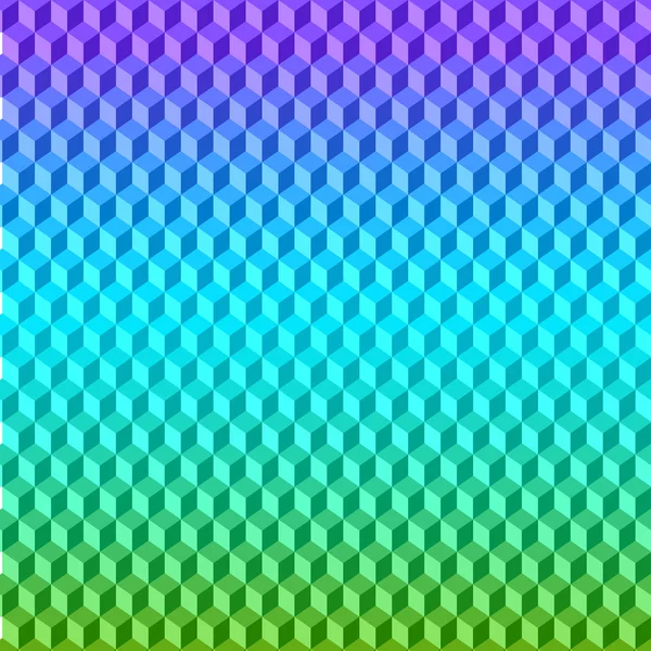 Abstrakt vektor 3d kuber geometriska ljusa gradient färgad bakgrund för användning i design för kort, inbjudan, affisch, banner, plakat eller billboard cover — Stock vektor
