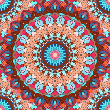 Parlak el-çizim süs çiçek sorunsuz arka plan tasarımı ipek boyun atkısı veya baskı Tekstil veya kartı, davet veya afiş kapak için tasarım kullanmak için birçok bilgi ile