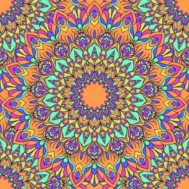 Parlak el-çizim süs çiçek sorunsuz arka plan ipek boyun atkısı veya Tekstil baskı tasarımı için birçok bilgi veya kartı, davet veya afiş kapak için kullanımı ile harmanlanmış.