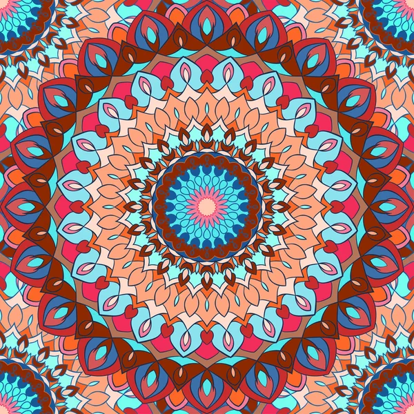 Parlak el-çizim süs çiçek sorunsuz arka plan tasarımı ipek boyun atkısı veya baskı Tekstil veya kartı, davet veya afiş kapak için tasarım kullanmak için birçok bilgi ile