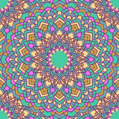 Parlak renkli el-çizim süs dantel sorunsuz arka plan ipek boyun atkısı veya Tekstil baskı tasarımı için birçok bilgi veya kullanım için kartı ile karışık, davet veya afiş kapak.