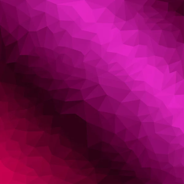 Abstrait fond polygonal triangulaire coloré violet vif pour une utilisation dans la conception de la carte, invitation, affiche, bannière, plaque ou panneau d'affichage couverture — Image vectorielle