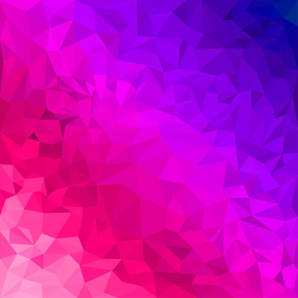 Abstract bright purple and scarlet colored polygonal triangular background for use in design for card, invitation, poster, banner, placard or billboard cover — Stock Vector