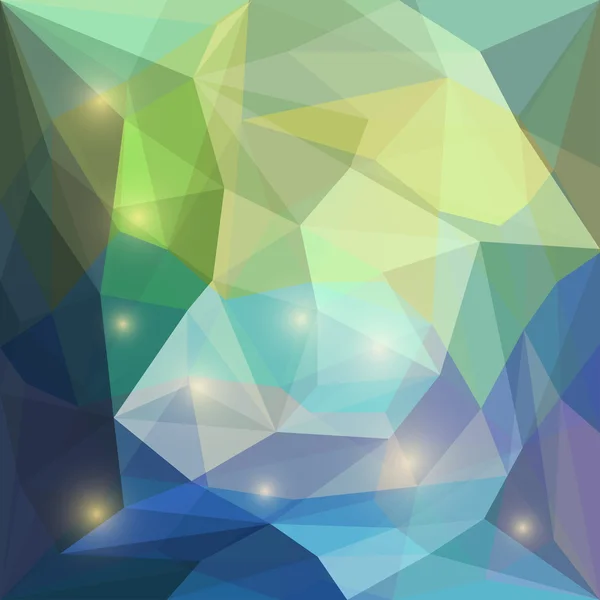 Fond géométrique triangulaire vectoriel polygonal abstrait avec des lumières éclatantes pour une utilisation dans la conception de cartes, d'invitations, d'affiches, de bannières, de plaques ou de panneaux publicitaires — Image vectorielle
