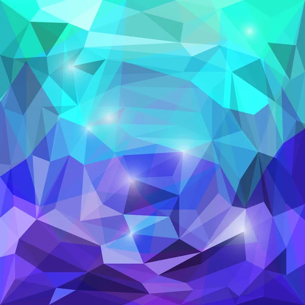 Abstrato vetor poligonal fundo geométrico triangular com luzes brilhantes para uso em design de cartão, convite, cartaz, banner, cartaz ou capa de cartaz — Vetor de Stock