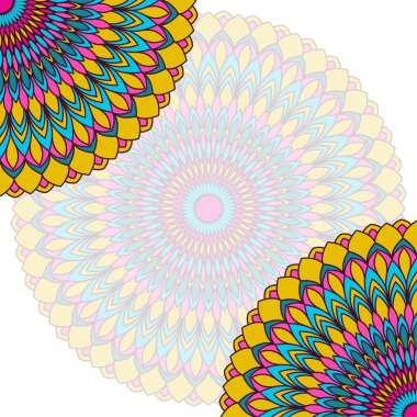 Hand drawn lace ethnic card background.Ornamental abstract template