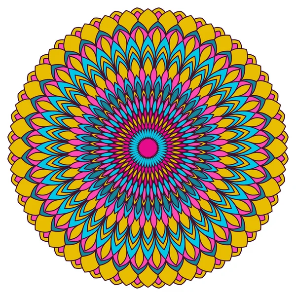 Birçok bilgi ile arka plan yuvarlak çizilmiş etnik süs el