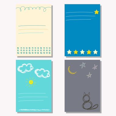 Hand-drawing doodle patterns set.