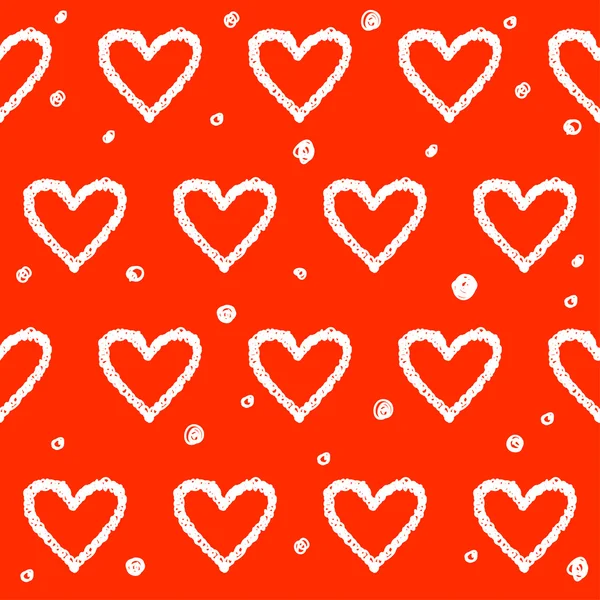 Doodle amor romántico sin costuras patrón de fondo . — Vector de stock