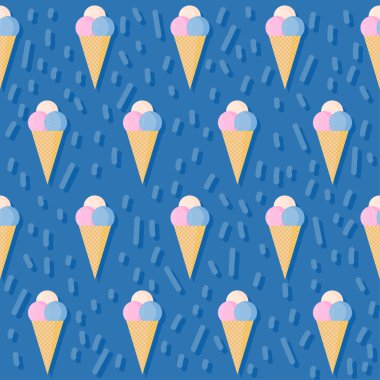 Dondurma Dikişsiz desen arka plan