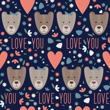 Sevgililer günü veya düğün Dikişsiz desen arka plan