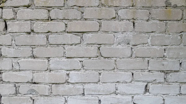 Frammento Muro Mattoni Disposti Mattoni Silicati Bianchi Legati Con Cemento — Foto Stock