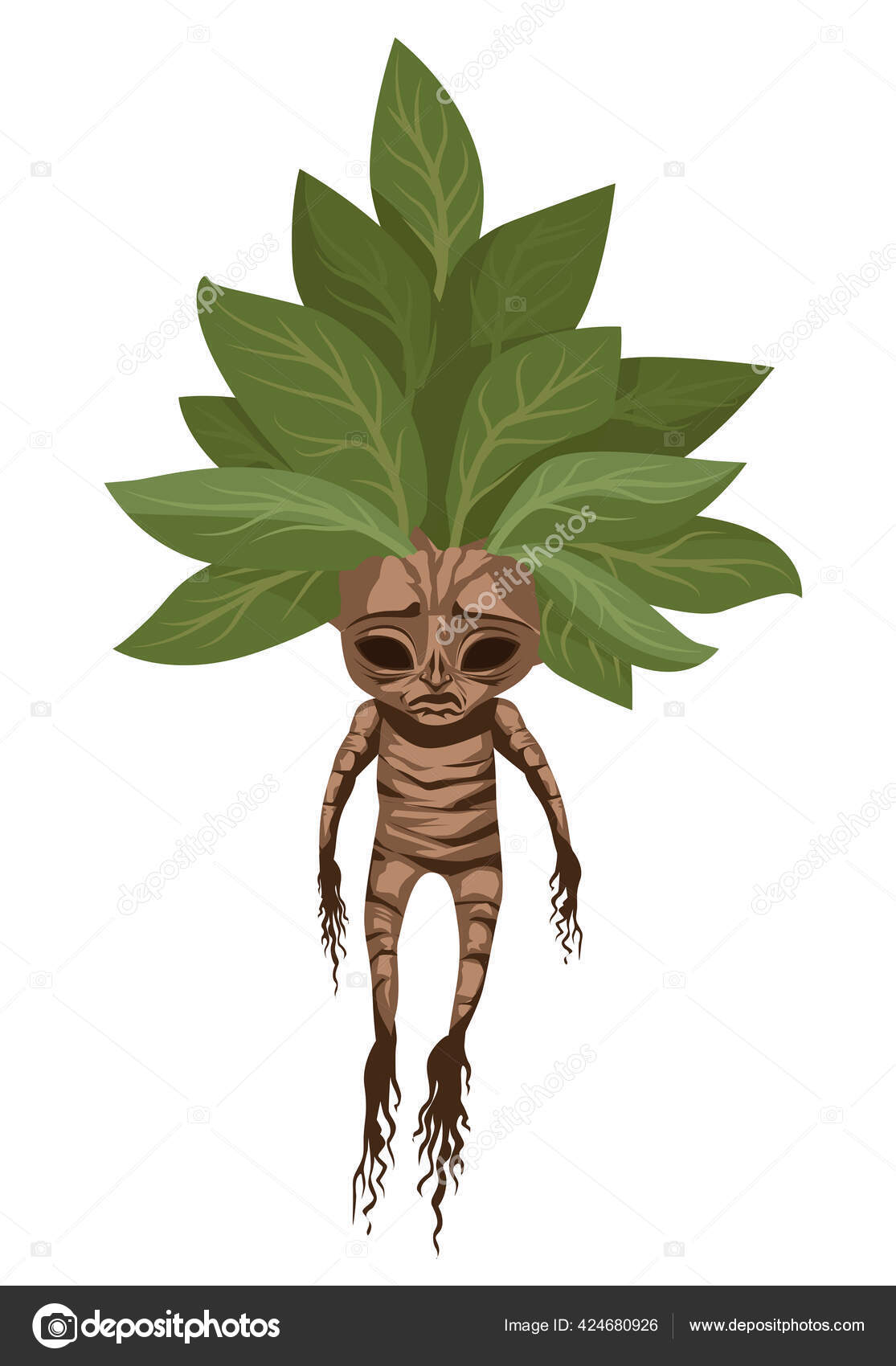 Vetores de Antigo Ilustração De Mandrake Planta e mais imagens de