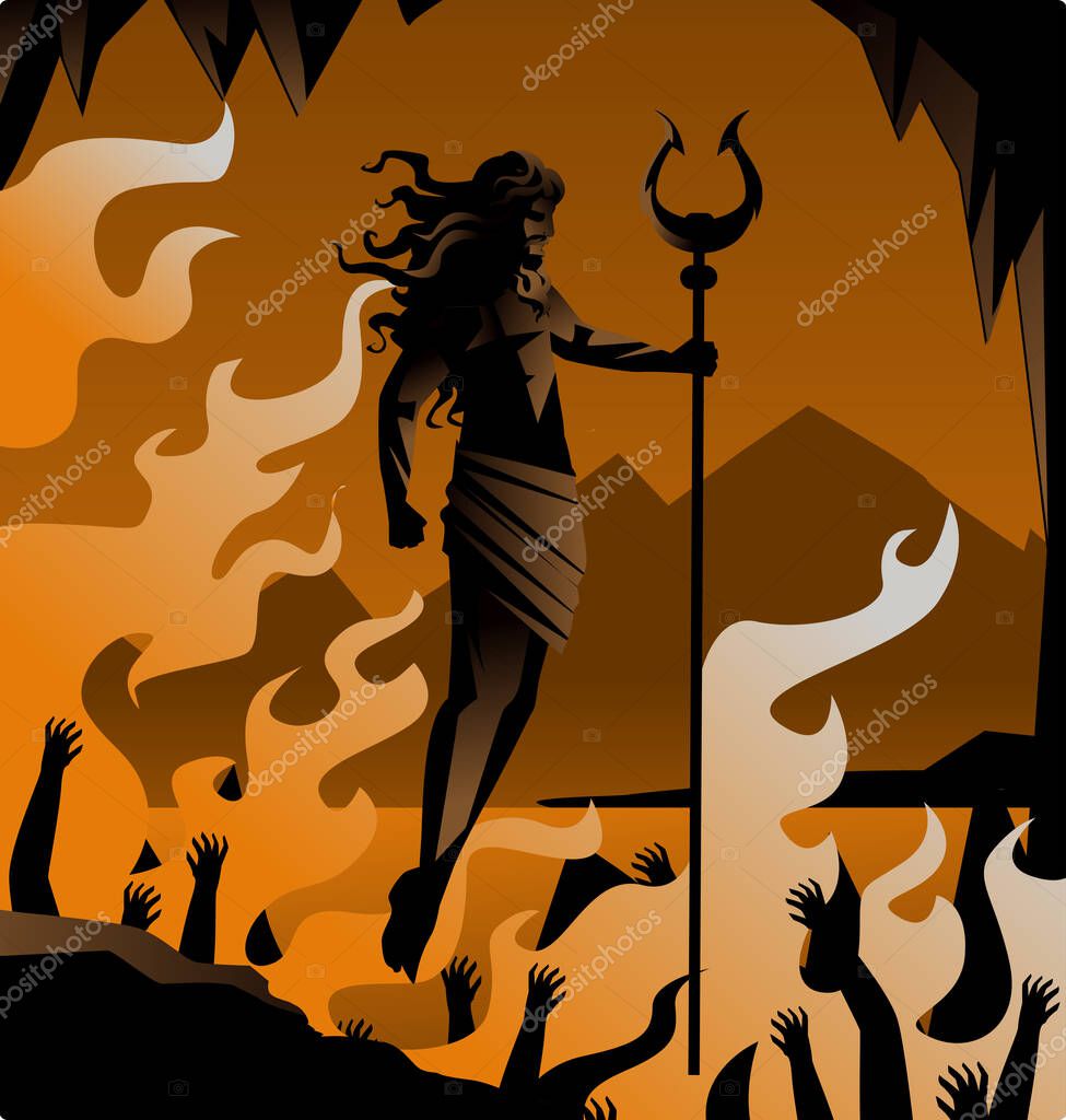 Vettoriale stockAde Mitologia Greca Dio Degli Inferi di ©delcarmat  #429878802, image size:975x1024