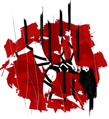 Esaret Shibari şehvetli bir kadını bağladı.