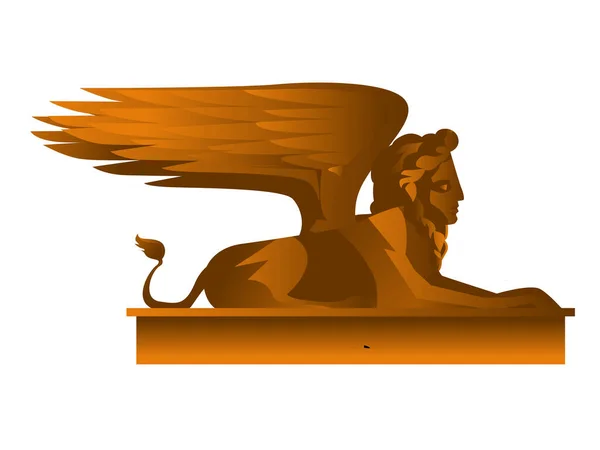 Sfinx Raadsel Griekse Mythologie Verhaal — Stockvector