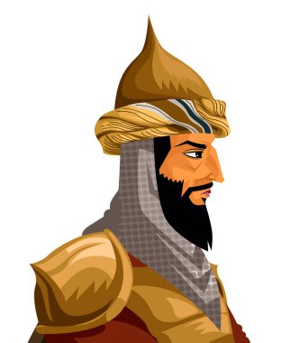 portrait of saladin the sultan of egypt and syria