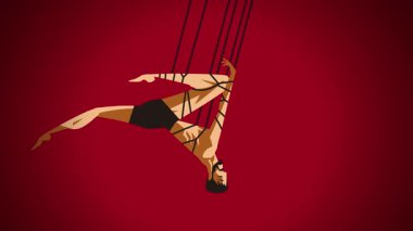 shibari tied up hanging beautiful man