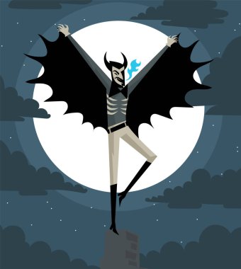 Yay topuklu Jack dolunayda zıplıyor