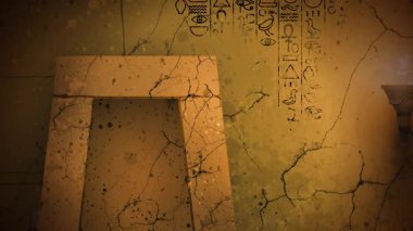 Antik piramidin içindeki yeraltı mezarlığı kapıları