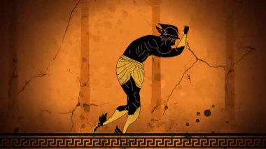 Hermes tanrıların habercisi hızla eğleniyor.