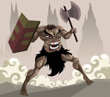 Eski Çin mitolojisinin başsız savaşçısı.