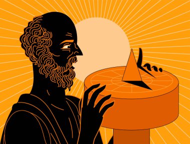 Dünyayı gölgeler ve güneşle çevreleyen cyrene eratosthenes