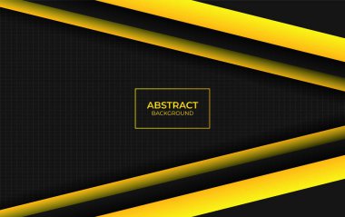 Modern soyut sarı ve siyah tasarım