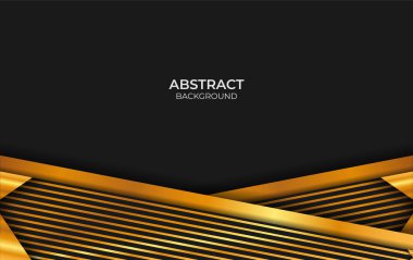 Lüks Tasarım Siyah ve Altın Arkaplan Biçimi