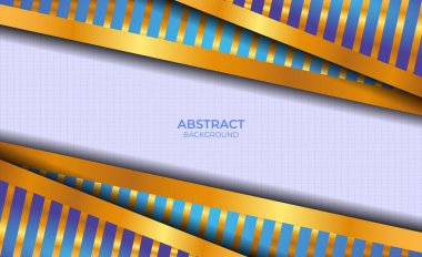 Lüks Mavi ve Altın Tasarım