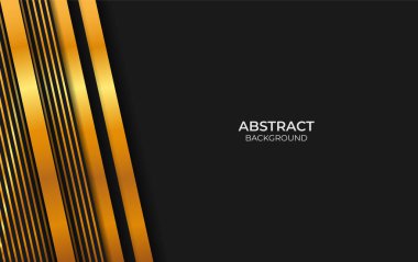 Lüks Tasarım Siyah ve Altın Tarzı