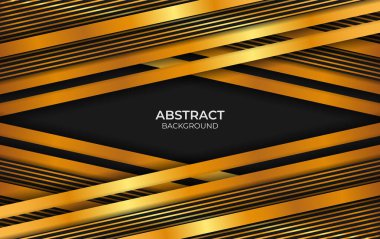 Lüks Özgeçmiş Siyah ve Altın Tasarım