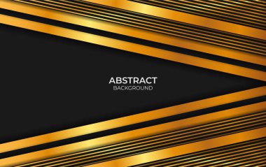 Arkaplan Lüks Siyah ve Altın Tasarım Biçimi