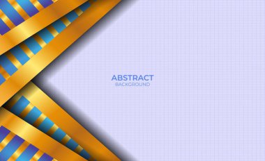 Özgeçmiş Soyut Lüks Mavi ve Altın