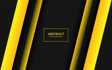 Soyut modern sarı ve siyah arkaplan