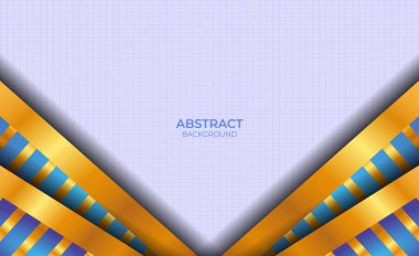 Soyut Lüks Mavi ve Altın Tasarım