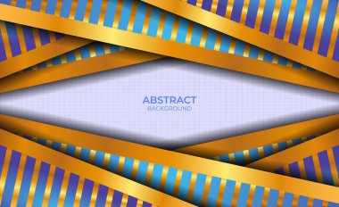 Soyut Lüks Mavi ve Altın 