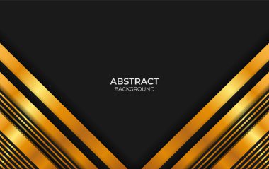 Soyut lüks siyah ve altın arkaplan