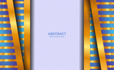 Soyut Arkaplan Mavi ve Altın Biçimli