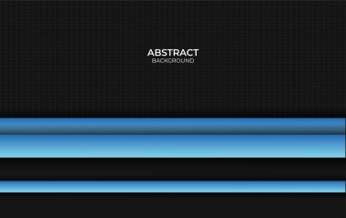 Soyut mavi ve siyah biçim