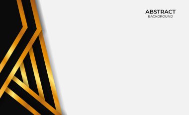 Soyut Arkaplan Altın ve Siyah Biçim