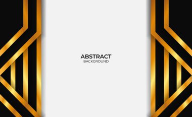 Soyut arkaplan altın ve siyah