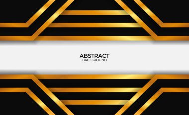 Soyut Lüks Altın ve Siyah Tasarım